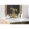 Kingston Brass Duchess 2-Handle Bathroom Faucet W/Brass Pop-Up & Cover Plate, Brass KS1437PKL - alternate 5